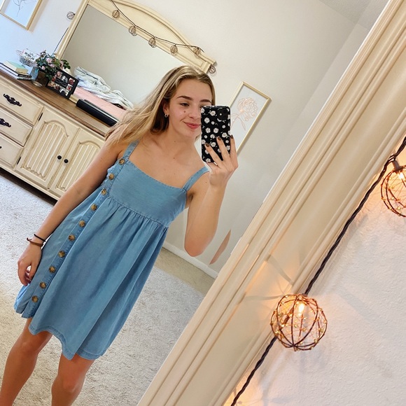 Urban Outfitters Dresses & Skirts - URBAN OUTFITTERS SMALL DENIM DRESS